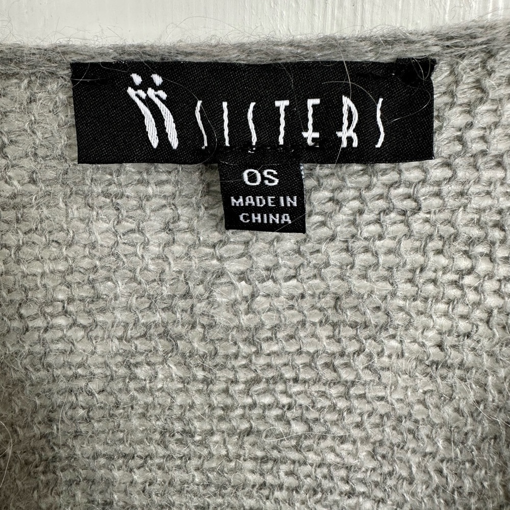 Sisters Twist Front Mohair Blend Long Sleeve Sweater  One Size - Picture 9 of 13